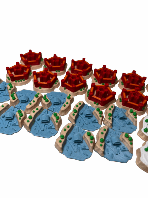 Cyclades Legendary Edition Construções 3D - 55 unidades - Imagem 4